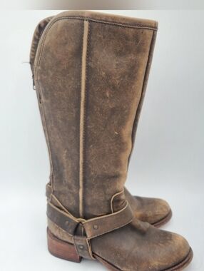 Circle G Distressed Brown Leather Riding Boots size 6.5 ~Stunning~
